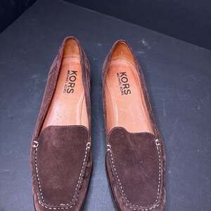 Michael Kors Brown Suede Loafers, Size 9